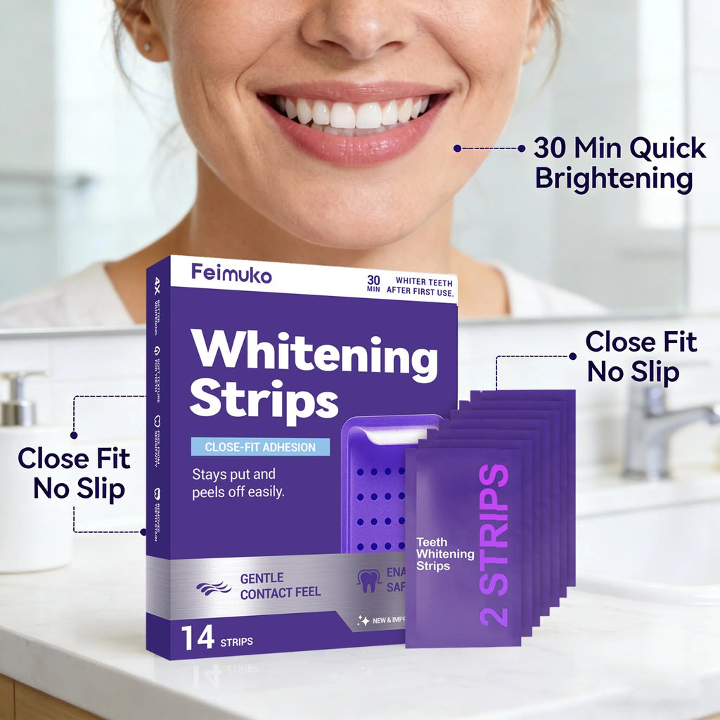 Purple Teeth Whitening Strips – Mint Fresh Breath