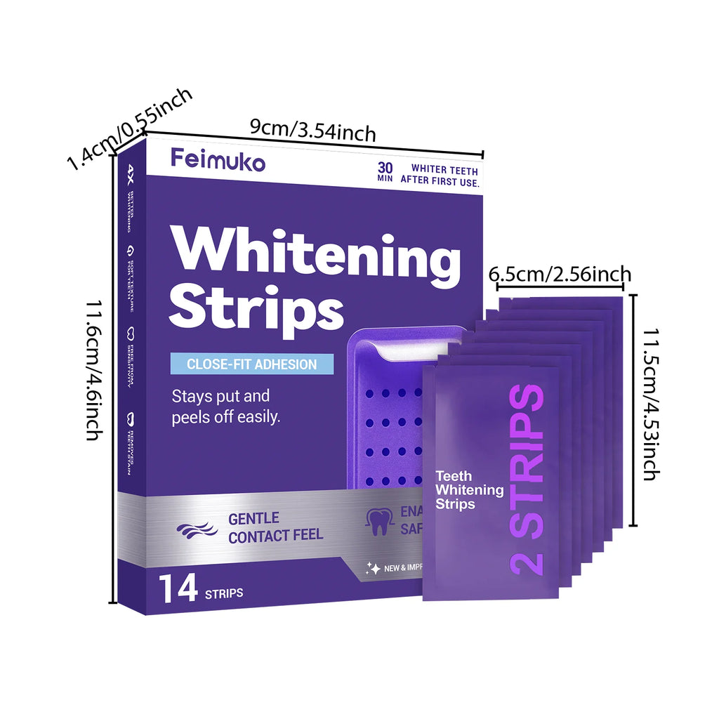 Purple Teeth Whitening Strips – Mint Fresh Breath