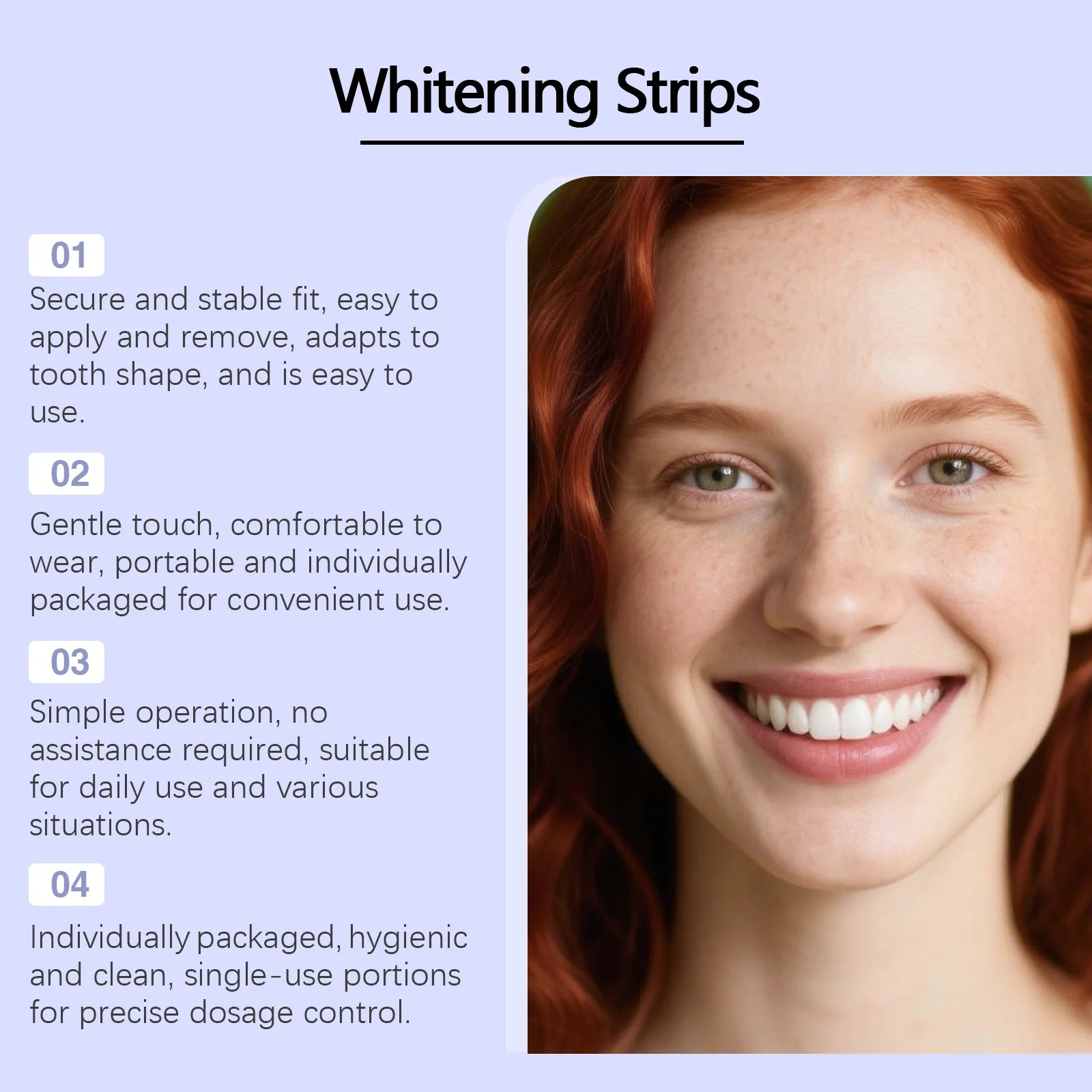 Purple Teeth Whitening Strips – Mint Fresh Breath