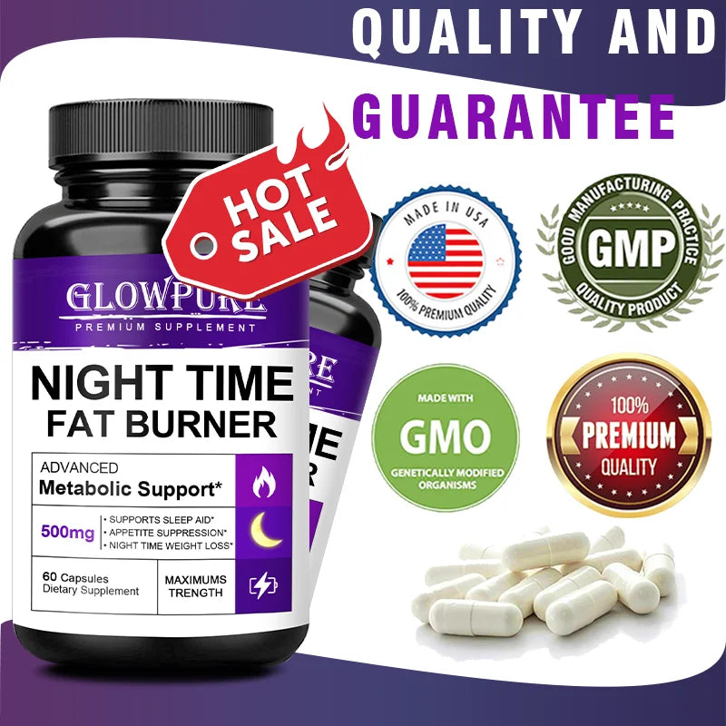 Night Time Fat Burner – Metabolism & Appetite Support Capsules