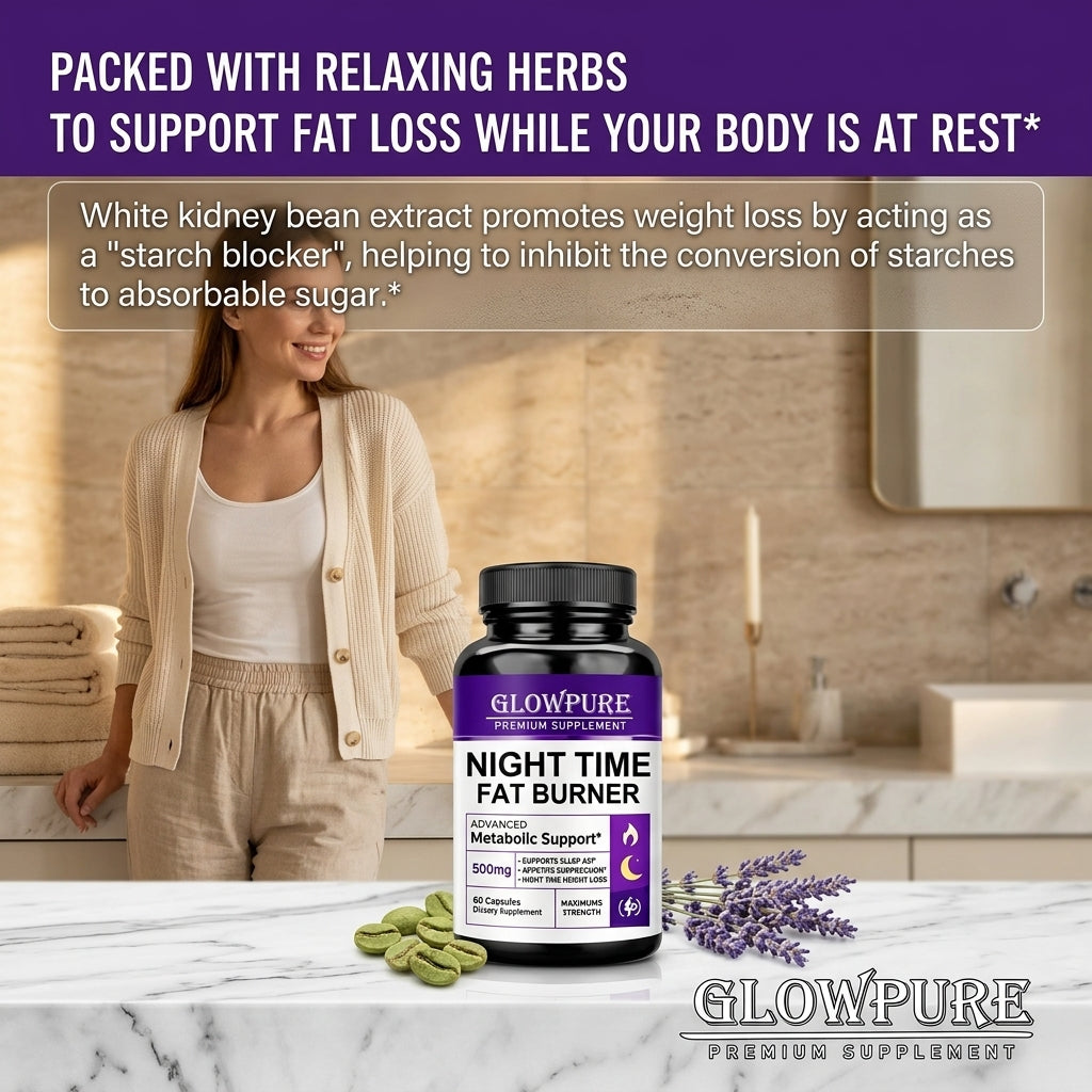 Night Time Fat Burner – Metabolism & Appetite Support Capsules